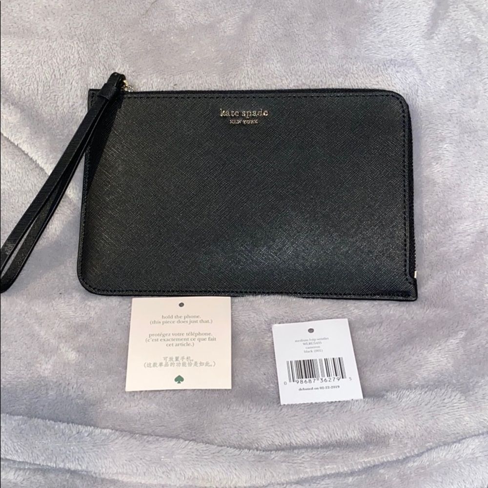 Kate Spade cameron medium l-zip wristlet